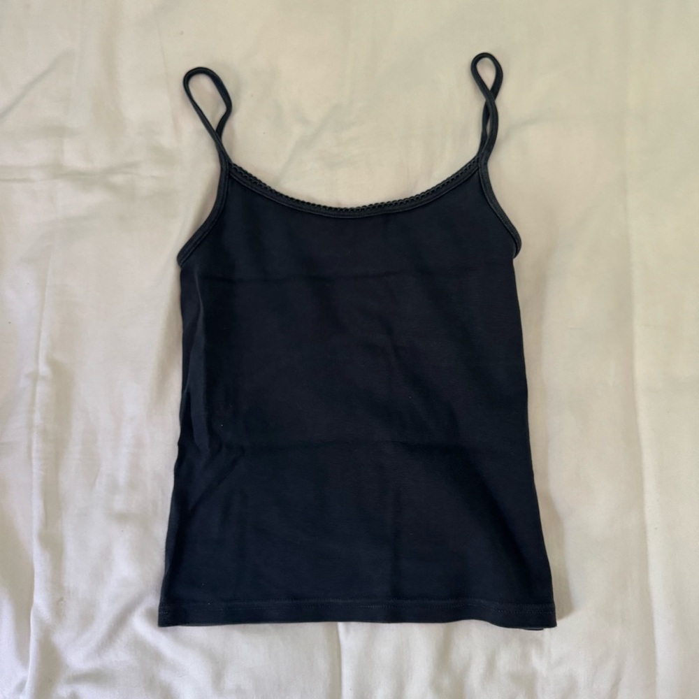 Brandy Melville John Galt Navy Blue Tank Top Cami